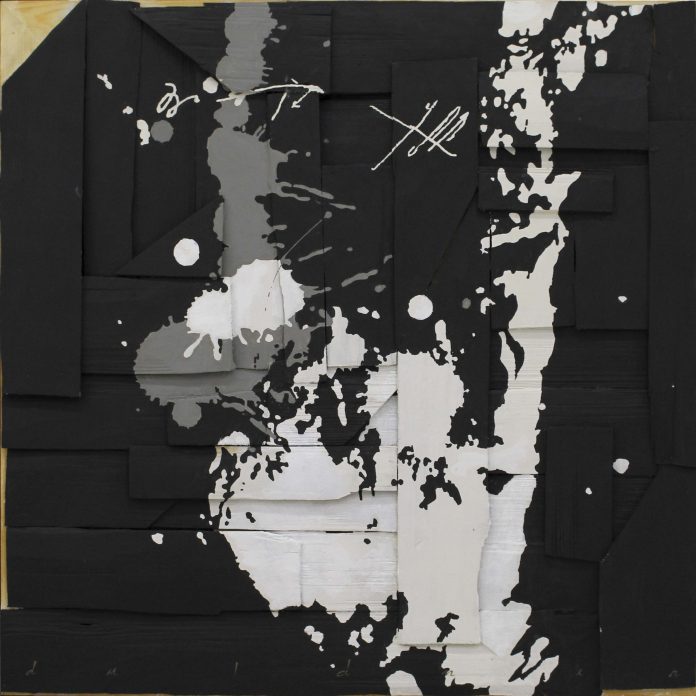 Eduard Duldner - Linii de coastă - asamblaj acrilic/ lemn