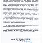 Comunicat al Președintelui în numele Consiliului Uniunii Scriitorilor din România din 11 ianuarie 2017