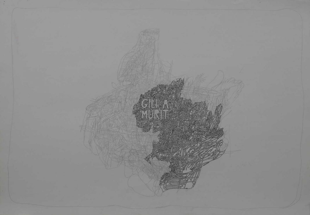 Gili Mocanu - Fără titlu, tuș pe hîrtie, 1997-1998 4