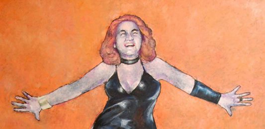 Marilena Murariu, Oculta eroilor, din seria Portrete în revoluție, ulei pe pânză, 130x150 cm, 2011, courtesy Năsui Collection