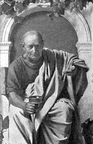 Quintus Horatius Flaccus, în limba română Horațiu, (n. 8 decembrie 65 î.Hr., Venosa; d. 27 noiembrie 8 î.Hr., Roma), Bibliothek des allgemeinen und praktischen Wissens. Bd. 5 (1905), Abriß der Weltliteratur, Seite 51.