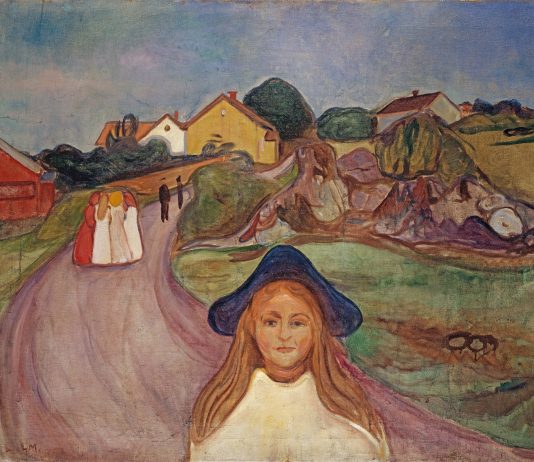 Stradă în Aagsgaardstrand, 1901 – ulei pe pânză. Muzeul de artă Basel, Cadou al doamnei Sigrid Schwarz von Spreckelsen și Sigrid Katharina Schwarz, 1979 © Muzeul de artă Basel, Martin P.Bühler