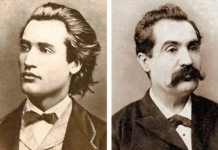 Mihai Eminescu în adolescență și la maturitate