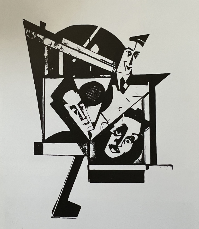 M.H. Maxy - Ion Vinea Marcel Iancu M.H. Maxy - construcție de lemn 1924 - pierdut