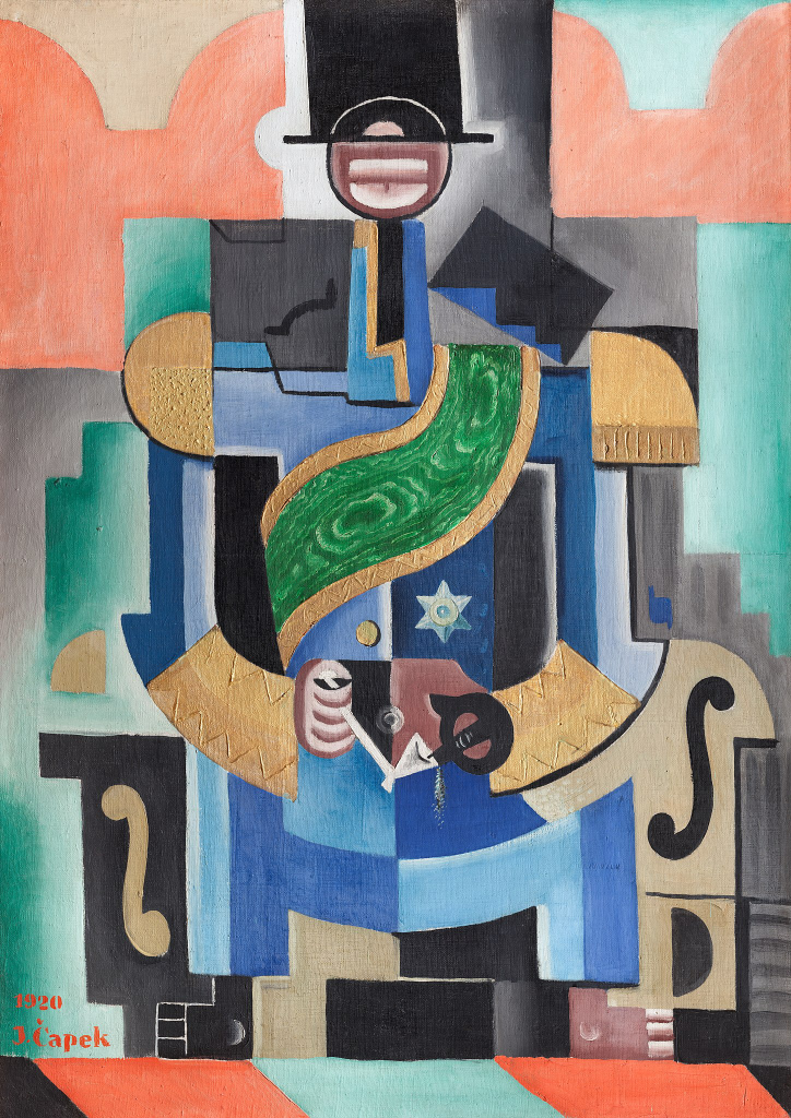 Josef Čapek, Portretul unui rege (1920), Galeria Națională, Praga, Wikipedia Commons