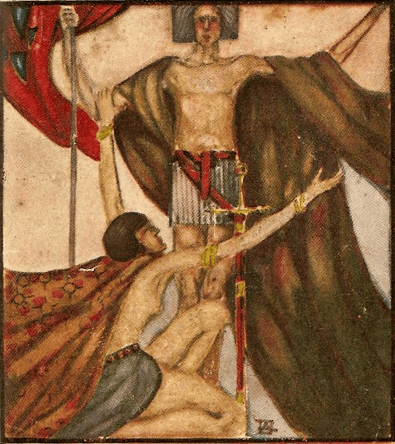 Armando Basto, ”Teoria Indiferenței" (1920), gravură, copertă de carte, colecție particulară, Wikipedia Commons.